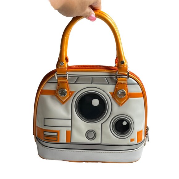 Star Wars Loungefly BB-8 Mini Handbag With Dual Handles & Zipper Closure - Picture 2 of 5